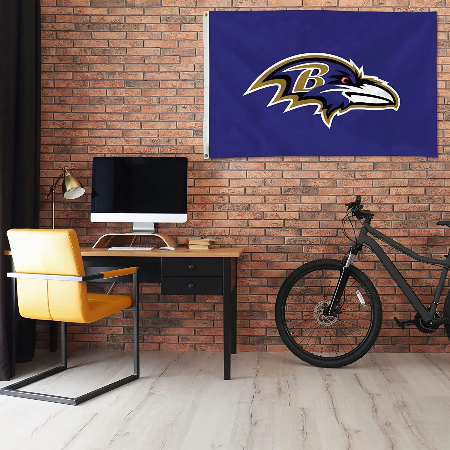New Product NFL Baltimore Ravens Flag For Rugby Taem Party Celebration Indoor Outdoor Decoration