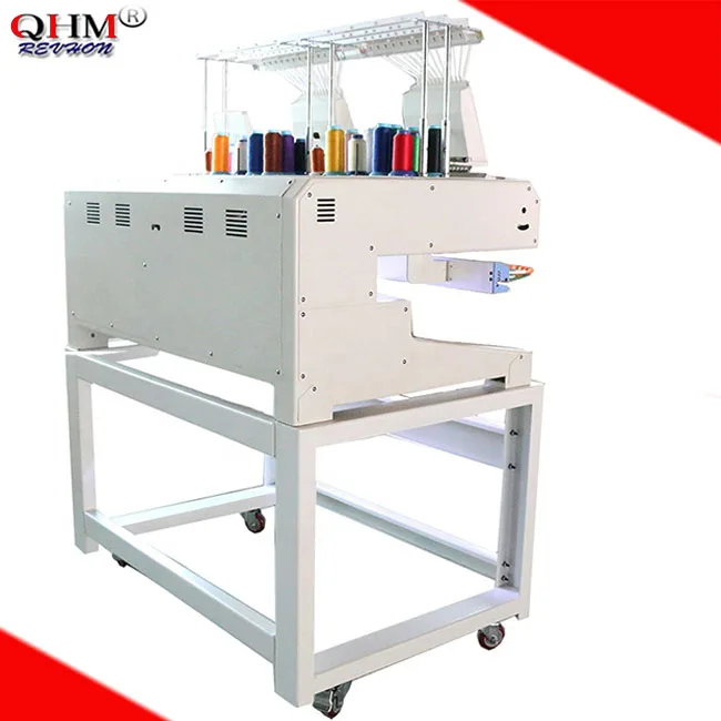 QHM&REVHON 2 head Computerized Industrial Cap/Garment Embroidery Machine