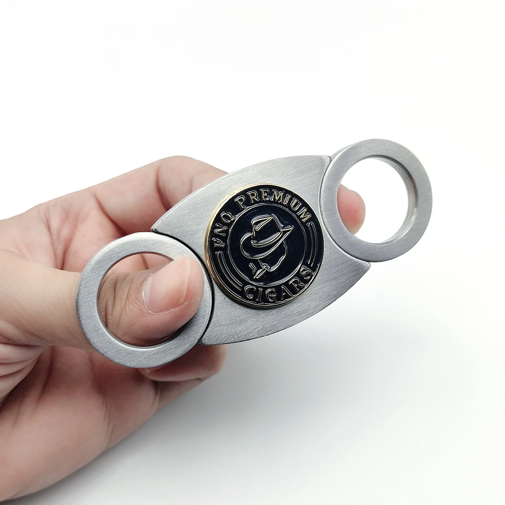 Аксессуары для курительных сигар металлические ножницы из нержавеющей стали с индивидуальным