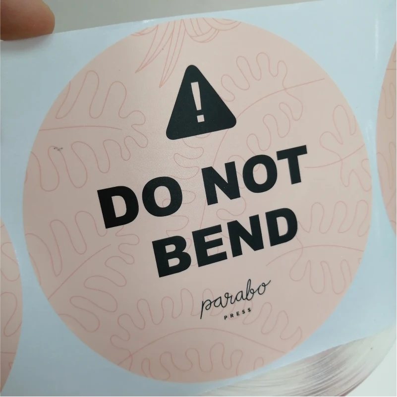  Лидер продаж этикетки частного дизайна 3 дюйма круглая самоклеящаяся виниловая Водонепроницаемая наклейка рулон пользовательская печать логотипа этикетка