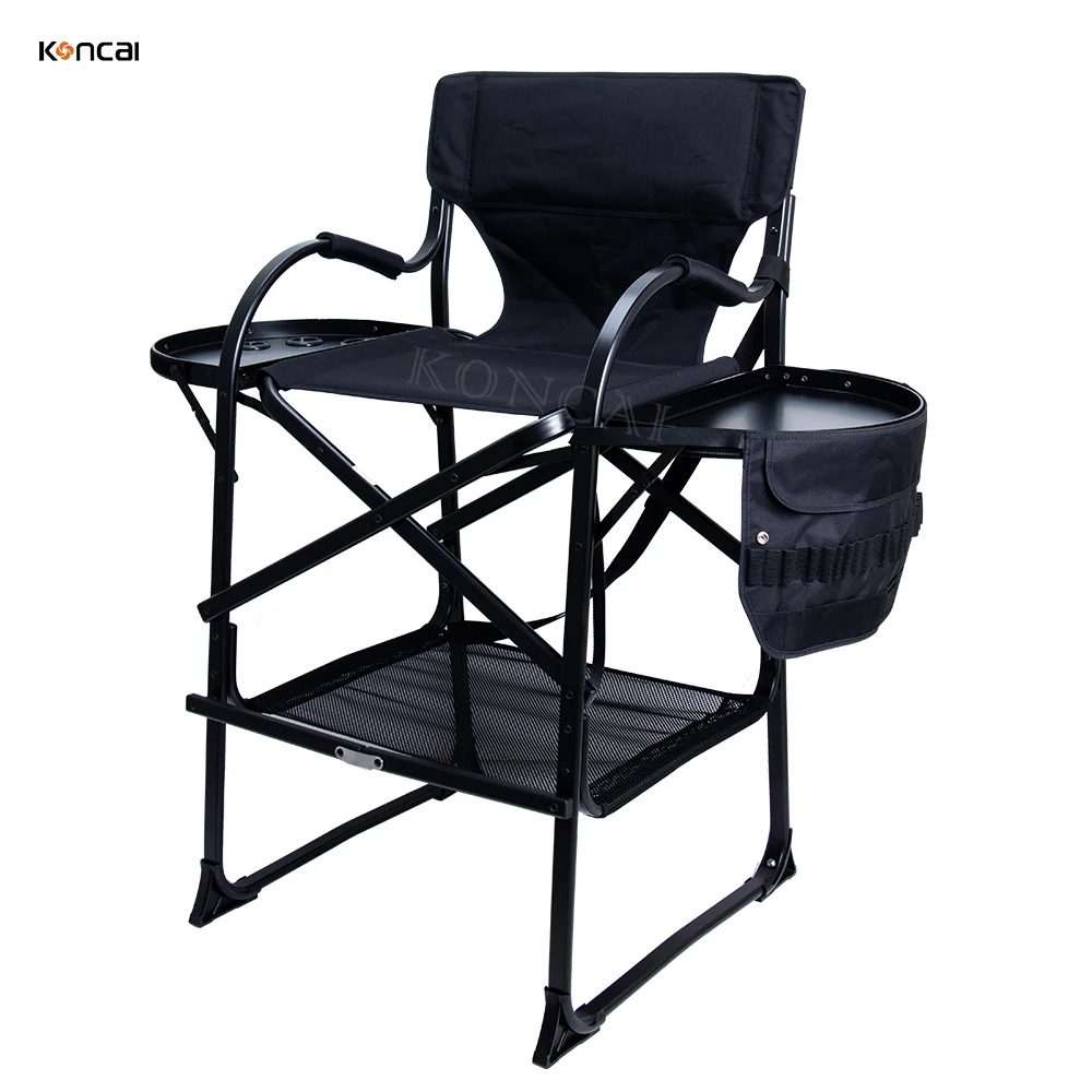 Unique Design Durable Salon Chair Beauty Aluminum Frame With Tray Folding Makeup Chair