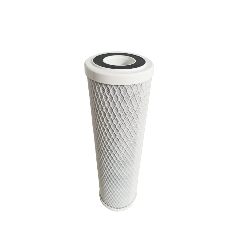 Easy-to-change high capacity coconut shell based water filter replacement for pre filtration for Reverse osmosis systems