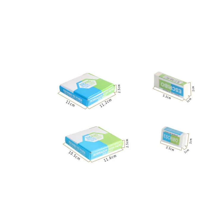Promotional fancy eraser school office wide use pencil eraser/rectangle white eraser free sample online shopping