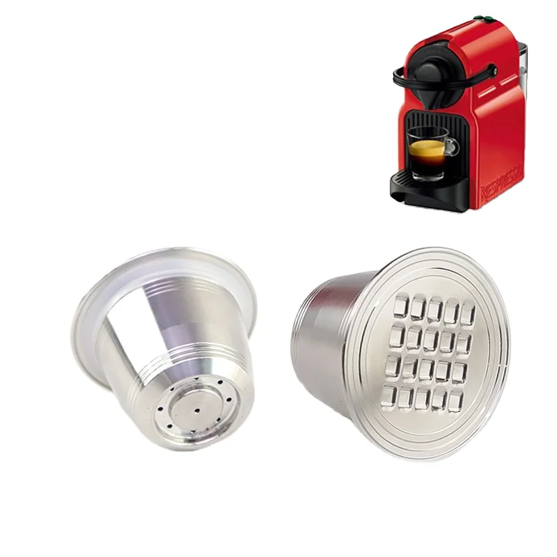 Reusable stainless steel filled capsule coffee filter for Nestle Nespresso coffee machine grease version