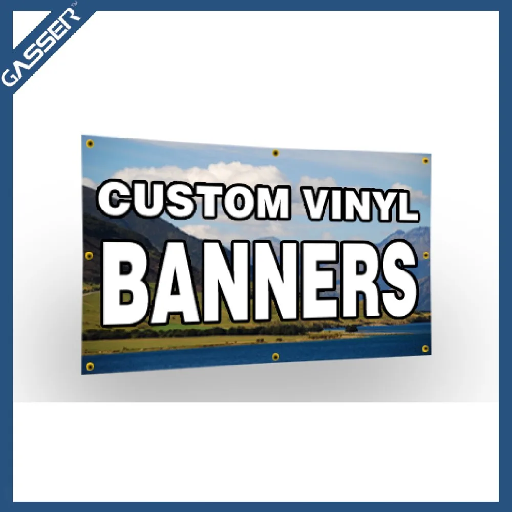 Custom Outdoor Advertising Fabric Vinyl Large Format PVC Flex Banner For Fence Printed Banner