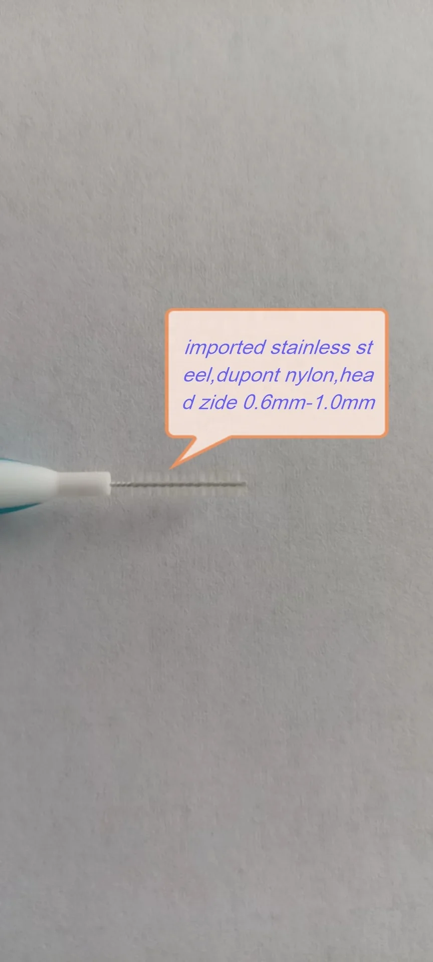 2022 новый дизайн, бесплатный образец, ручка из ТПЭ, Запатентованная мягкая фабричная биоразлагаемая ручка, межзубная щетка, уход за зубами и очисткой