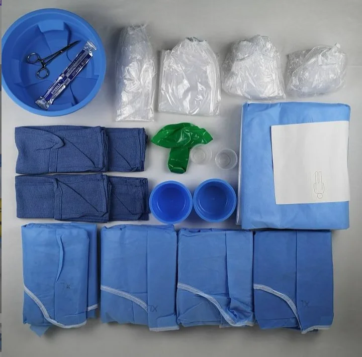 Eco Friendly Sterile Dental Implant Surgical Operating Kit Disposable Surgical Dental Drape Pack /Kit for Dental Surgery