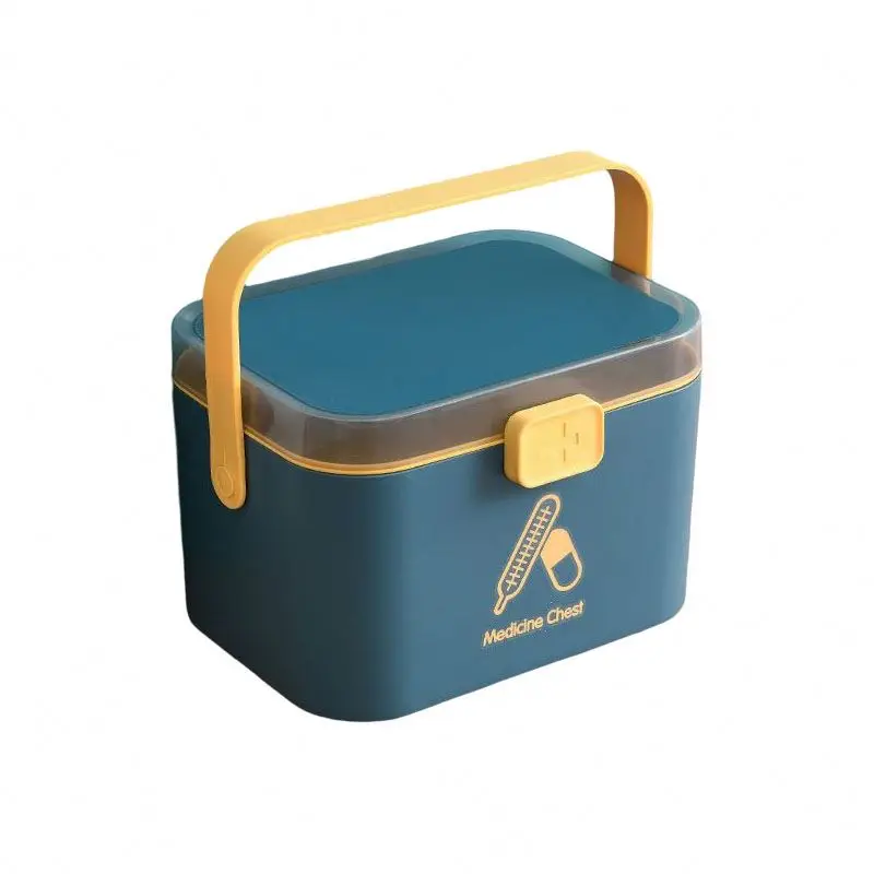 Wholesale Travel Medicine Chest Double Layer Pill Storage Case Emergency First Aid Box Portable Plastic Medical Box Home