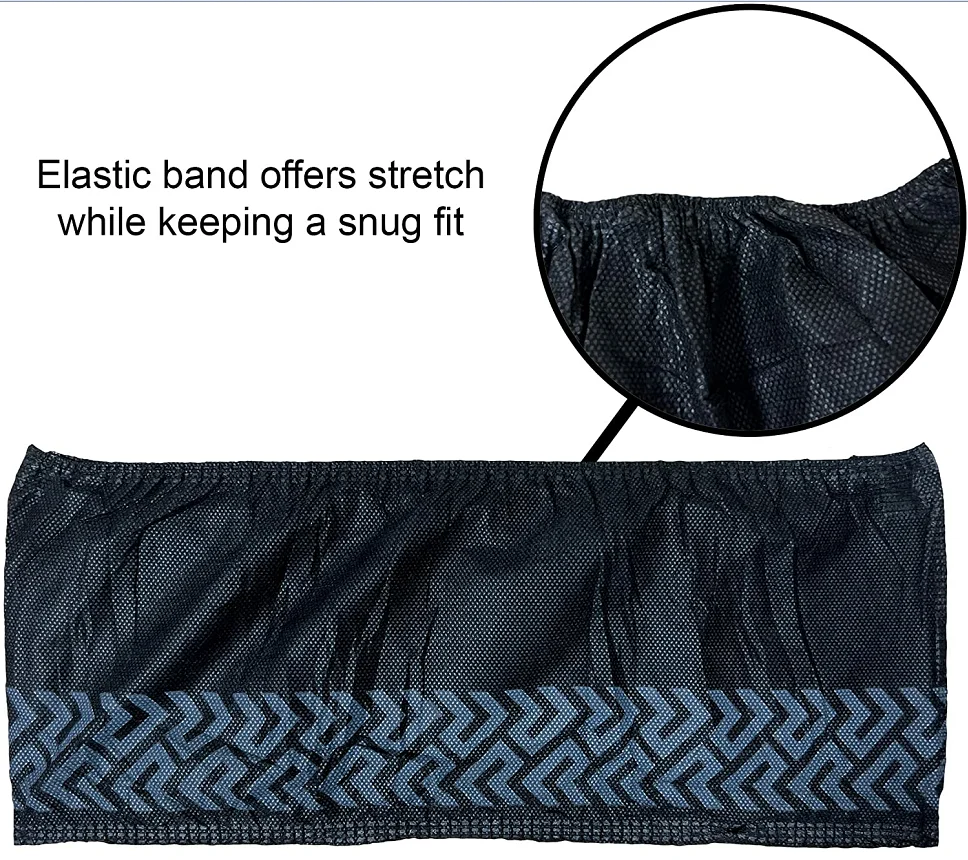 Anti-skid PP+CPE Surgical Medical Black  Shoe Cover Hospital use Disposable Boot Cover