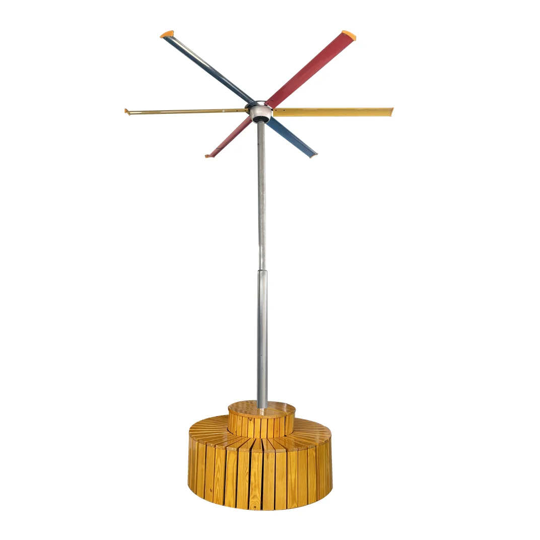 Outdoor waterproof AirPole 11ft  HVLS  fan with 5 blades for  Shopping Mall