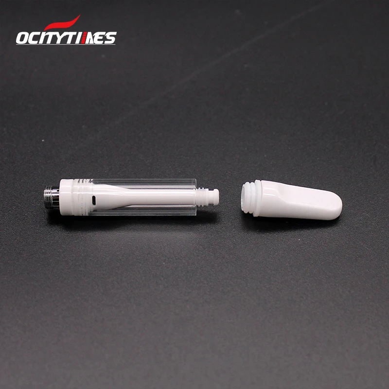 Custom logo black white full ceramic vape atomizer cbd oil