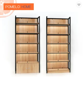 Pomelohome iron wood stand bread waterproof metal shelving nut display supermarket  shelf