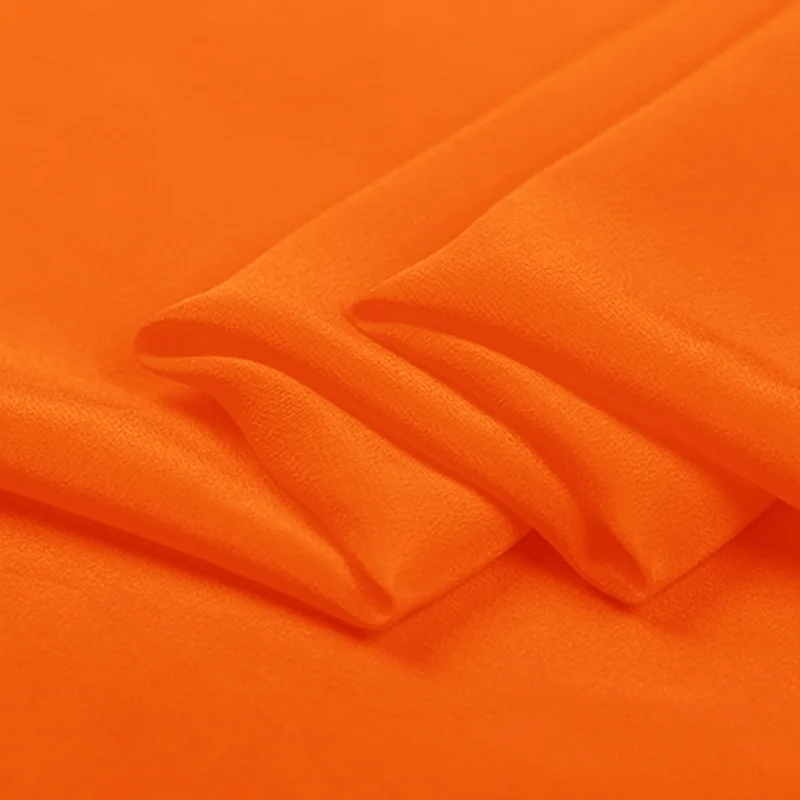 
Hot Sale Mulberry 16MM Georgette Silk Crepe with 100 Colors In Stock by Xinhe Textiles 