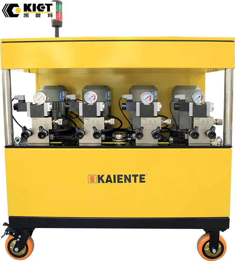 Jiangsu KIET 2500 TON PLC Multiple Points Hydraulic Synchronous Lifting System