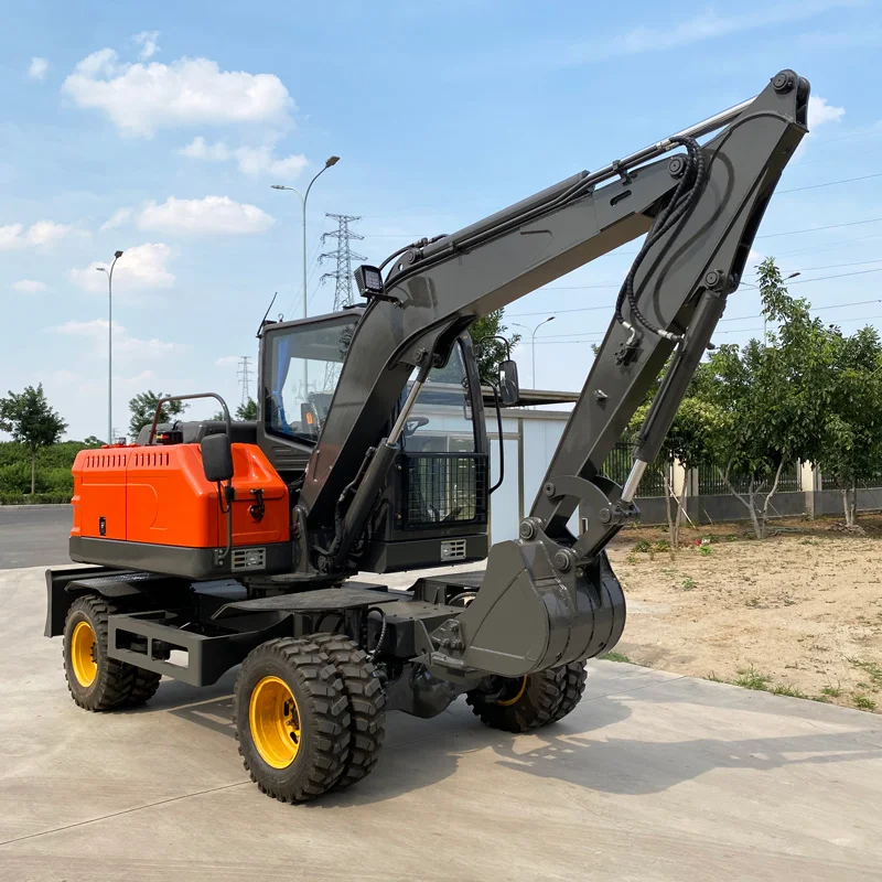 Hot Sales Large Digger Bucket Wheel Excavator Construction Equipment 6 T Wheel Excavator Machine Earth-Moving Wheeled Excavator