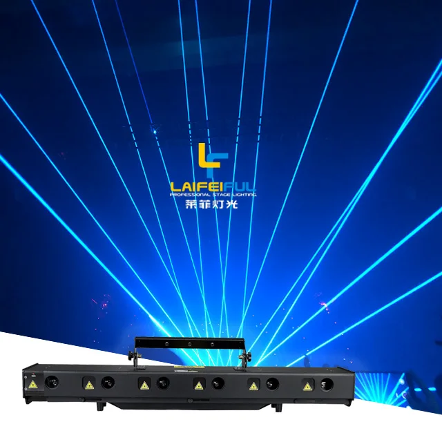 12 Вт хорошая цена Rgb полноцветная 6-глазная головка лазерный диджей-Бар Диско-сценический эффект света Горячая Распродажа Шестигранная Сканирование лазерного