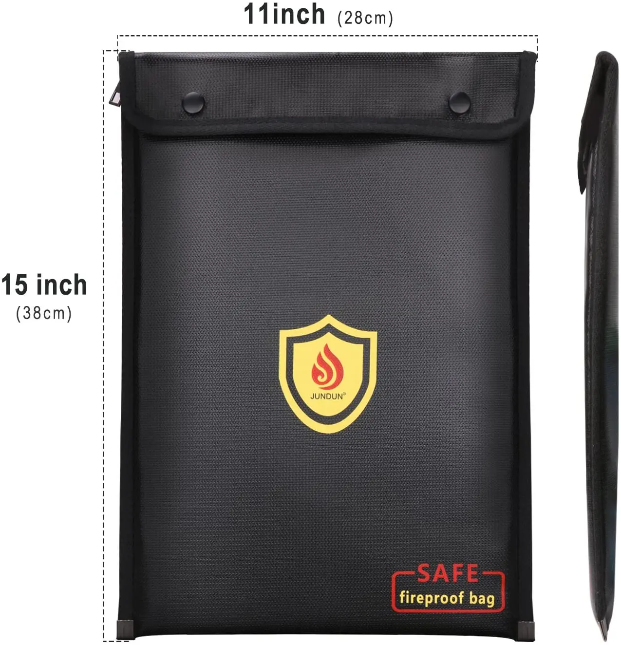 550C degrees fireproof and waterproof bag document file security for computer documents money important bills 15x11inches