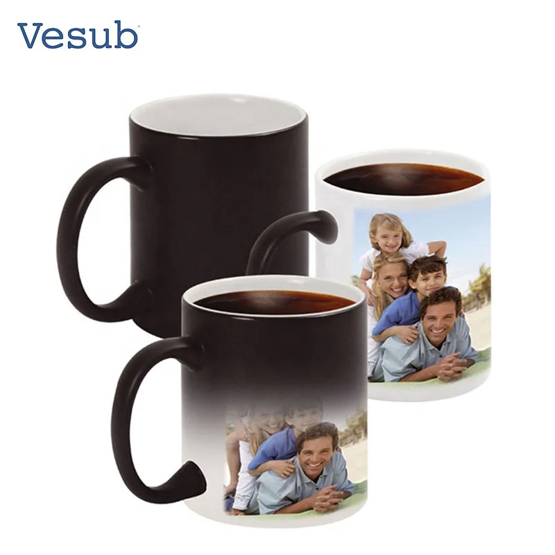 Factory Customized Novelty Creative Products Wholesale Promotional 11oz Color Changing Mug for Sublimation