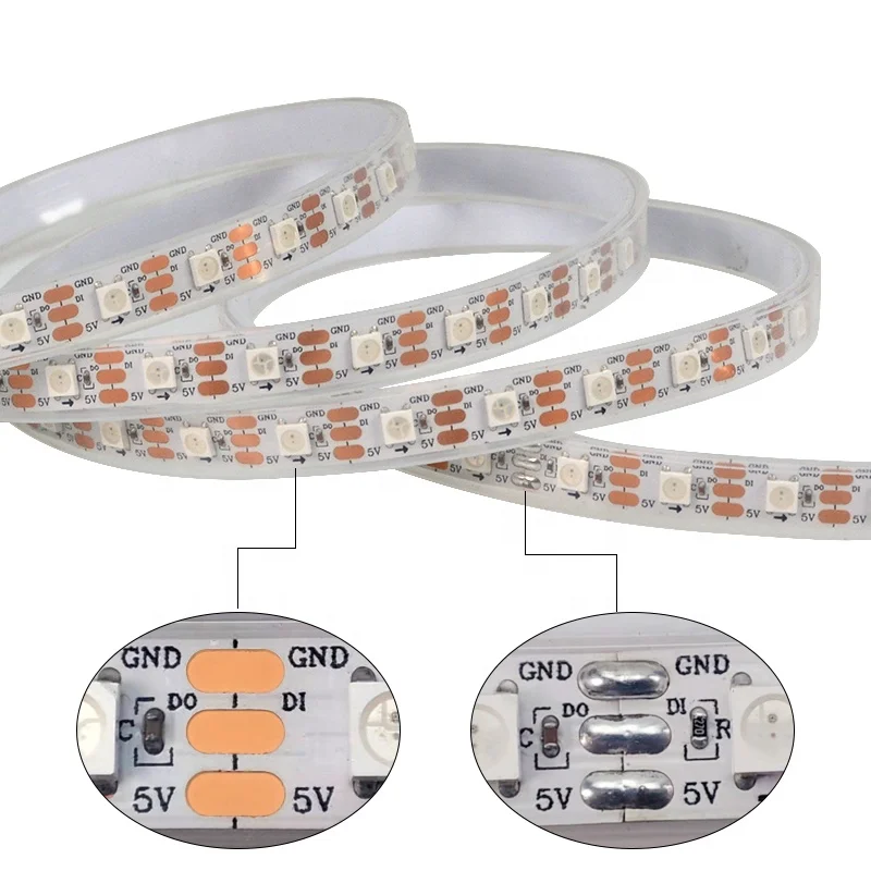 30M Rgb Music Sync Color Changing Rgb Full Color Led Strip 30 60 144 Leds/M 5V Led Strip Lights