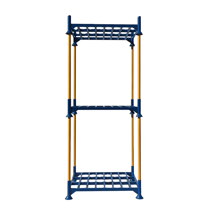 Сверхмощный склад хранения складной стальной материал для штабелирования складная рама паллет стеляж с посты