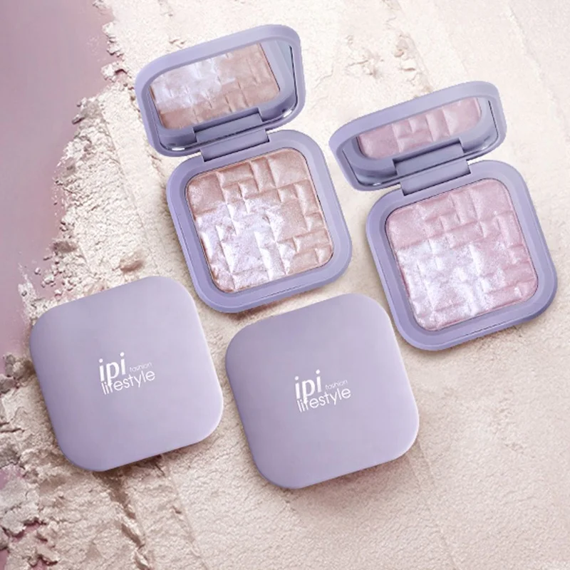 Vegan Makeup Baked Highlighter Private Label Body Cheek Pressed Highlighter Shimmer Powder Bronzer and Highlighter OEM