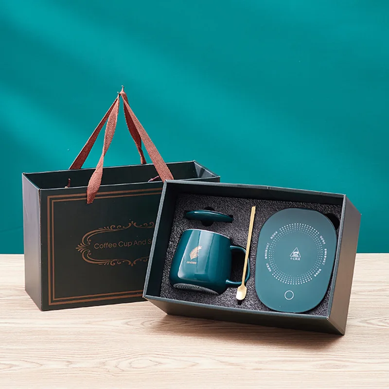 2022 портативная 15 Вт USB Умная Автоматическая кофейная кружка с постоянной температурой 55 градусов новая подогревом для дома и