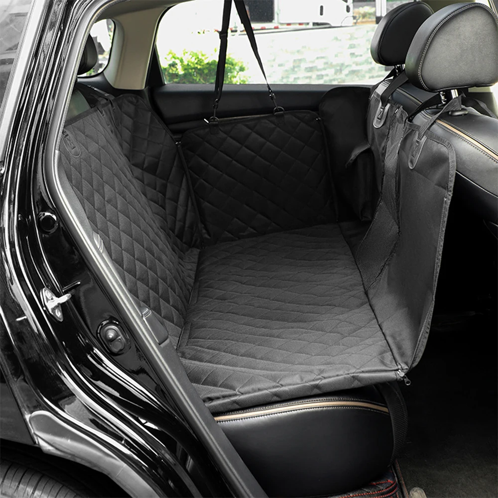 Customized Oxford cloth waterproof foldable shoulder strap black car seat cover dog seat cover manufacturer