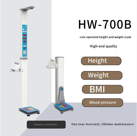 Medical ultrasonic height weight blood pressure scale digital height weighing machine
