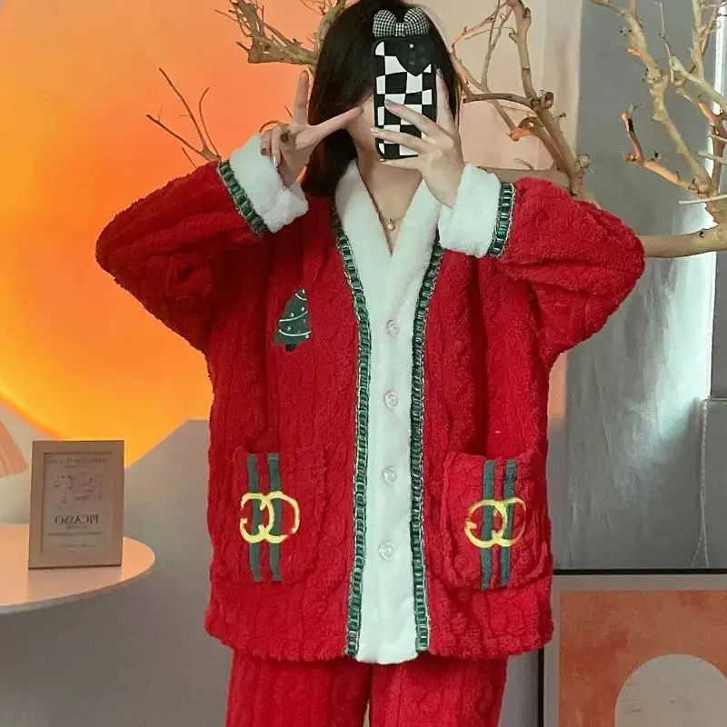 Wholesale Pjs family christmas onesie pajamas family 2022 xmas silk kids satin bamboo kurta matching winter set for women men