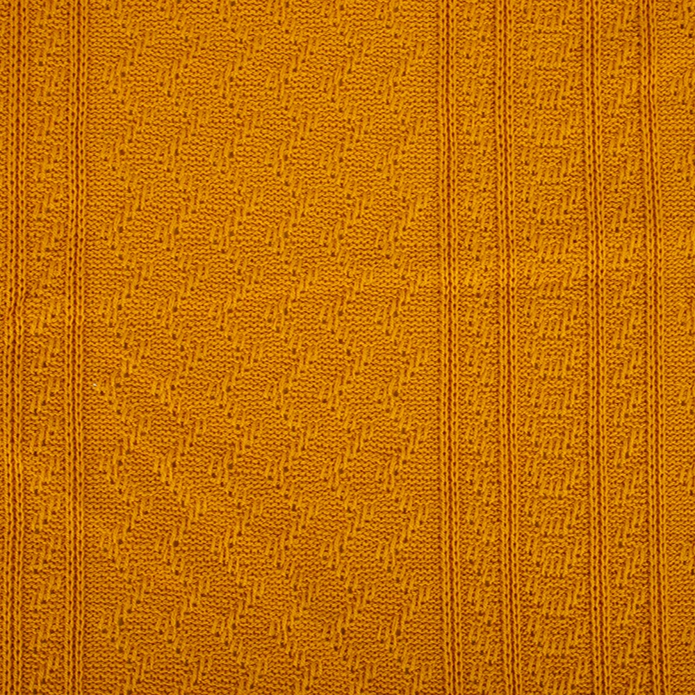 Custom production heavy weight wool material knitted jacquard Hacci fabric