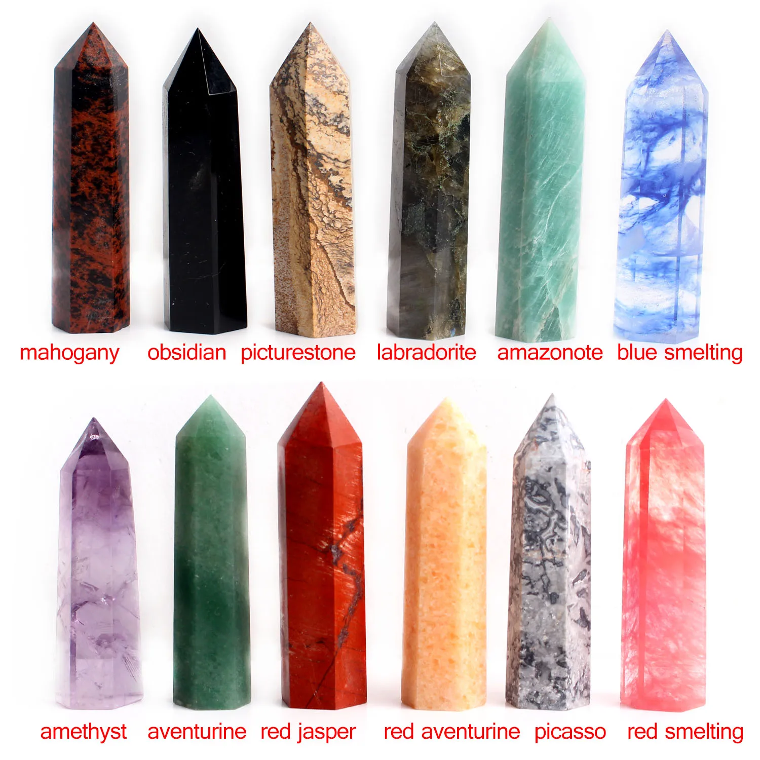 Натуральный кристалл 5-6 см, случайный лечебный камень Yoni, каменная кварцевая башня, палочка для лечения, украшение