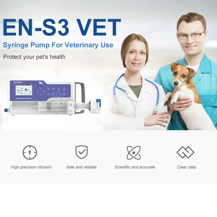 Portable Single Channel Waterproof Electric Syringe Pump Vet infusion pump Veterinary