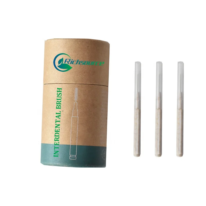 New Products Biodegradable  PLA Interdental Brush Manufacture I Type Interdental Brush toothpick Floss brushes