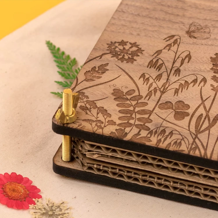 Customized Solid Wood Flower Press 15cm Eco-Friendly Gift Flower Pressing Wooden Flower Press