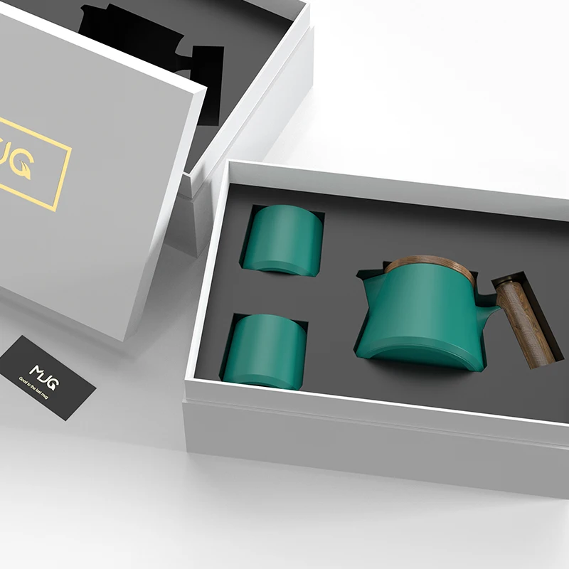 Eco Reusable High Fired Ceramic Tea Pot Set with 4 Cups and Stainless Steel Infuser Arabic Tea Pot Set with Wooden and Lid.