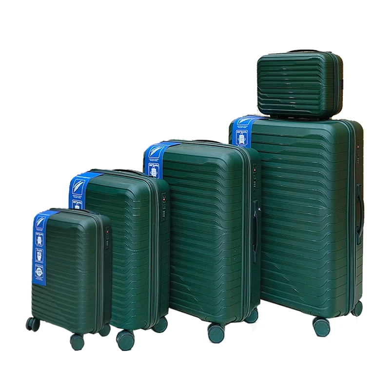MARKSMAN Suitcase Travel New Fashion pp Luggage Luggage Tags Plastic Quality Rack Bag PP Luggage