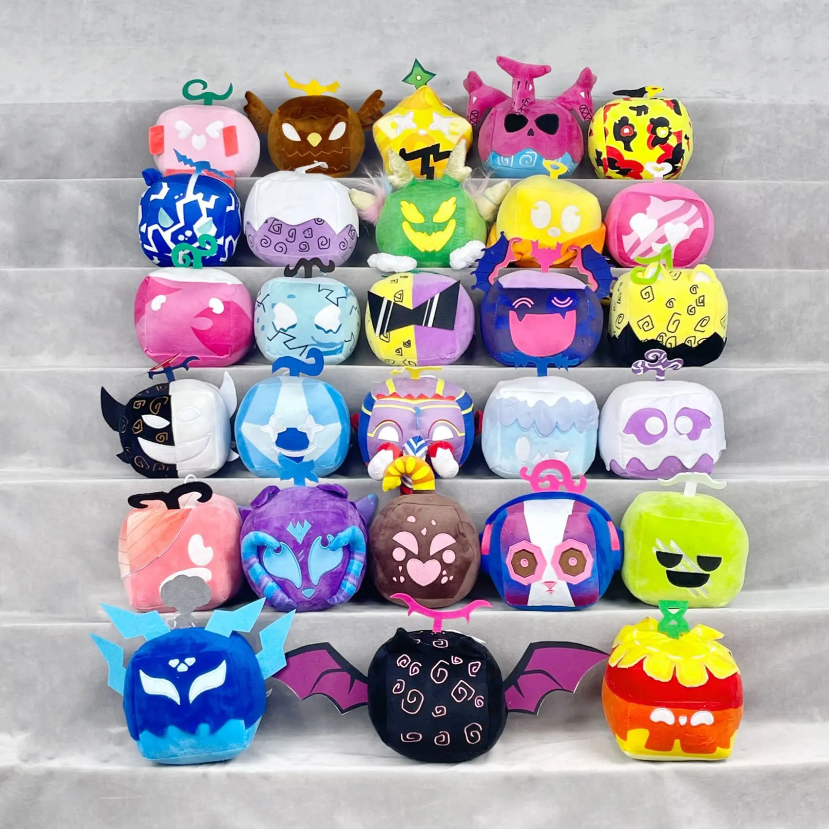 Cute Bloxfruits Plush Toy with PP Cotton Demon Fruit Stuffed Toys