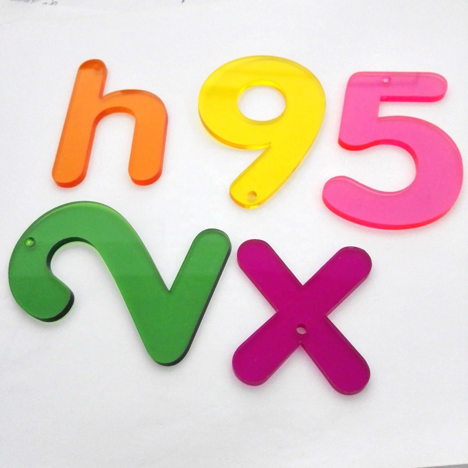 Эхо дружественные лазерные Вырезанные Акриловые буквы и цифры для детского образования буквы алфавита нижний регистр