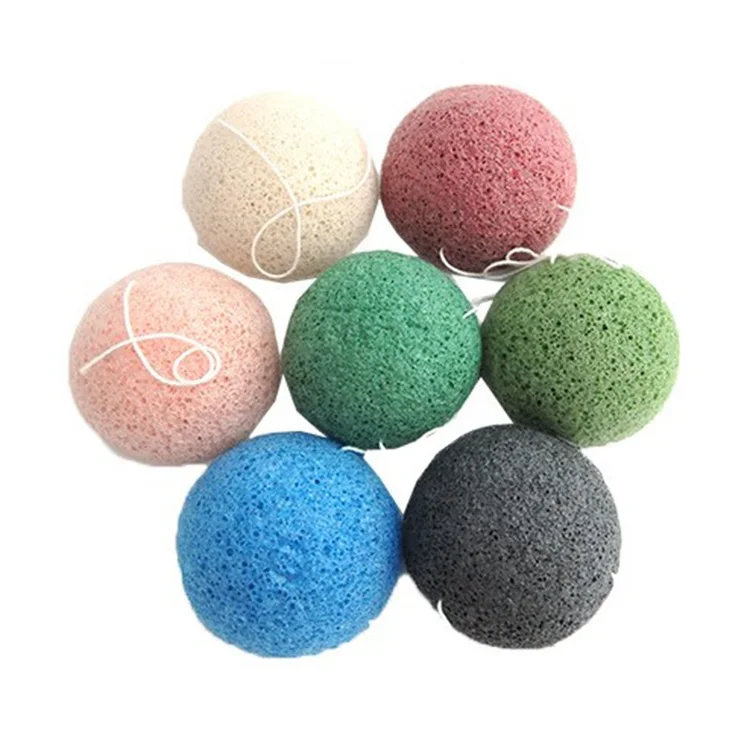 FYD Wholesale 10 Colors Oem Custom Activated Facial Face Cleaning Puff Sponge Natural Organic korean Konjac Sponge For All Skins