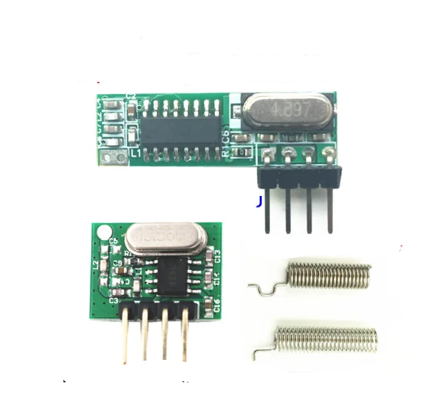433 Mhz Superheterodyne RF Receiver and Transmitter Module ASK kits with antenna for Diy kit 433Mhz Remote controls