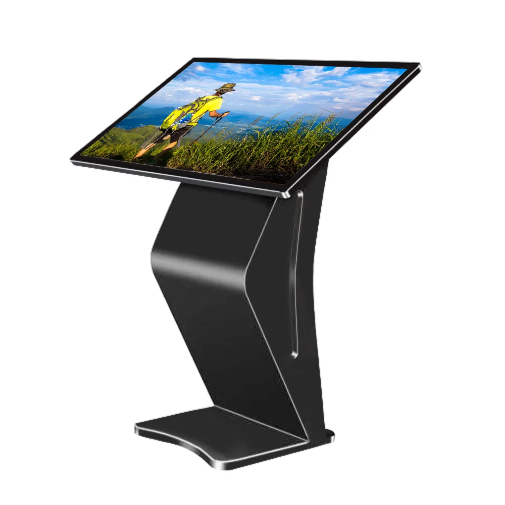 49 "55" Крытый стенды android емкостный сенсорный экран ЖК-дисплей для проверки информации