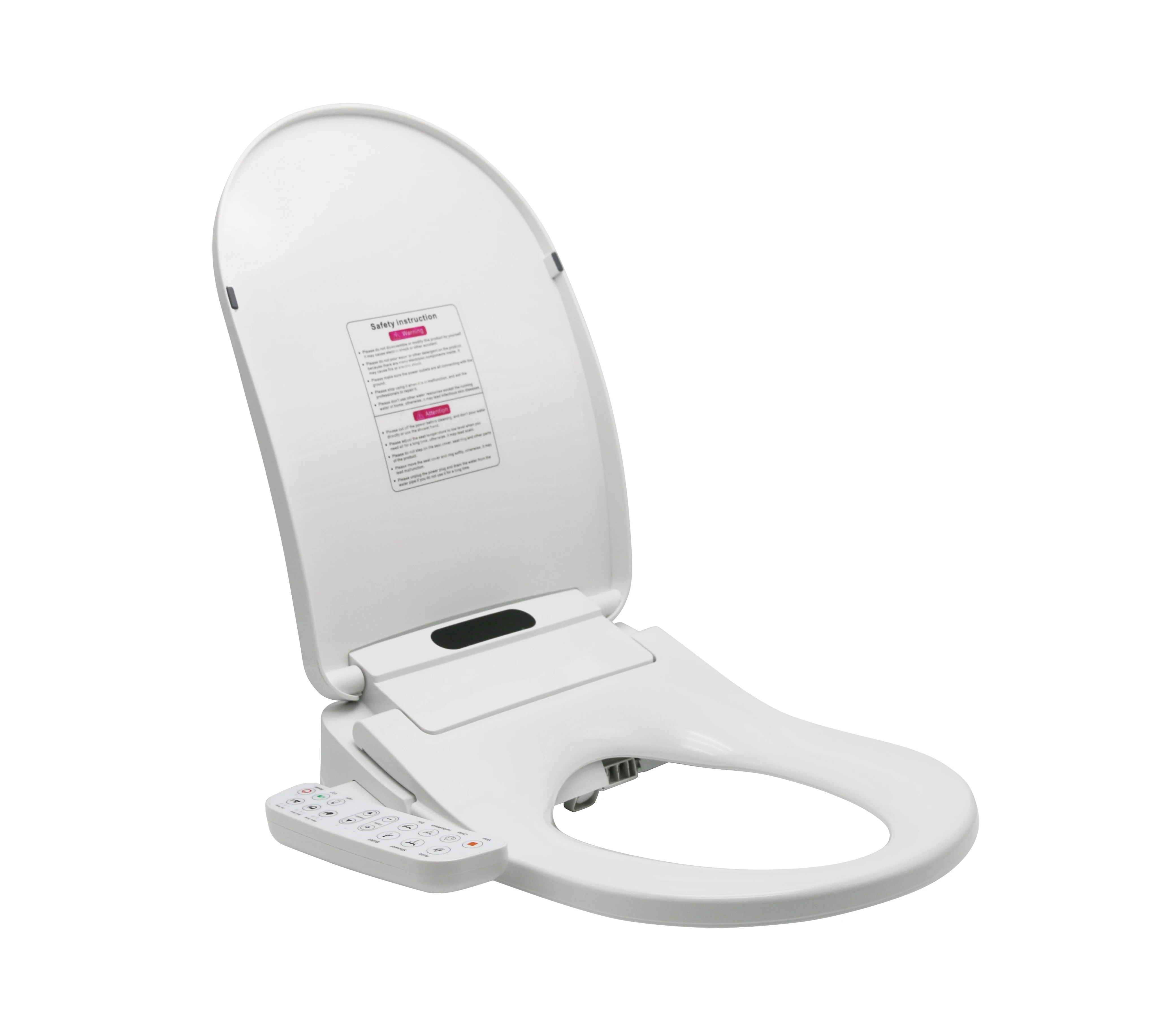 Modern Latest custom-made U shape smart toilet with side panel  electricity smart toilet seat cover with heater