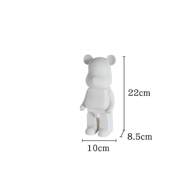 OEM custom white bear models DIY figure toy