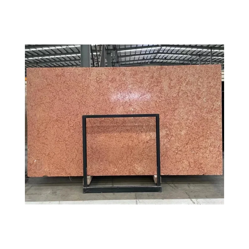New Arrival Red Natural Stone Price Polished Rosa Verona Marble Slab For Wall Tiles