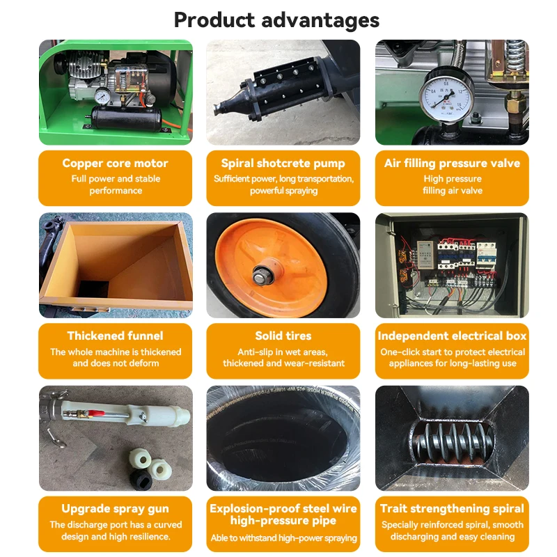 Spray paint gun mortar spraying machine stucco hooper airless electric sprayer for cement wall concrete