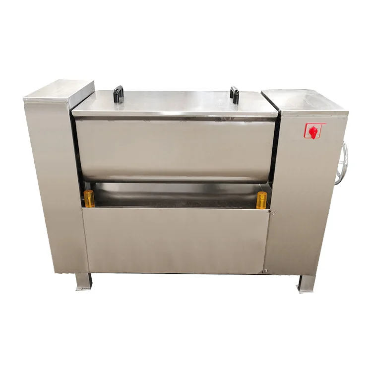 Horizontal Wet Food Processor And Kebab Meat Mixer Combined Professional 60L Small Food Mixing Machine
