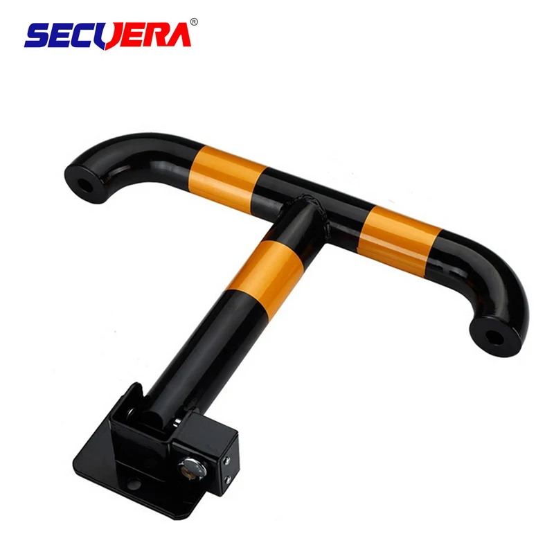 Durable And Portable Steel Manual Car Parking Space Lock, Folding Safety Parking Barrier