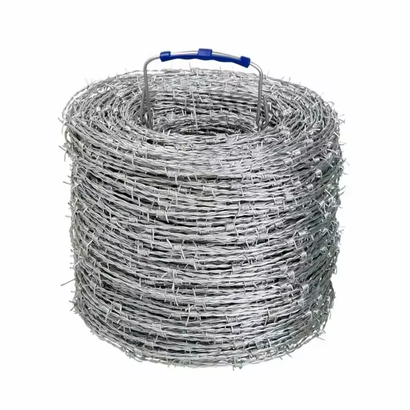 High Quality Galvanized Double Strands Barbed Wire for grassland  fence