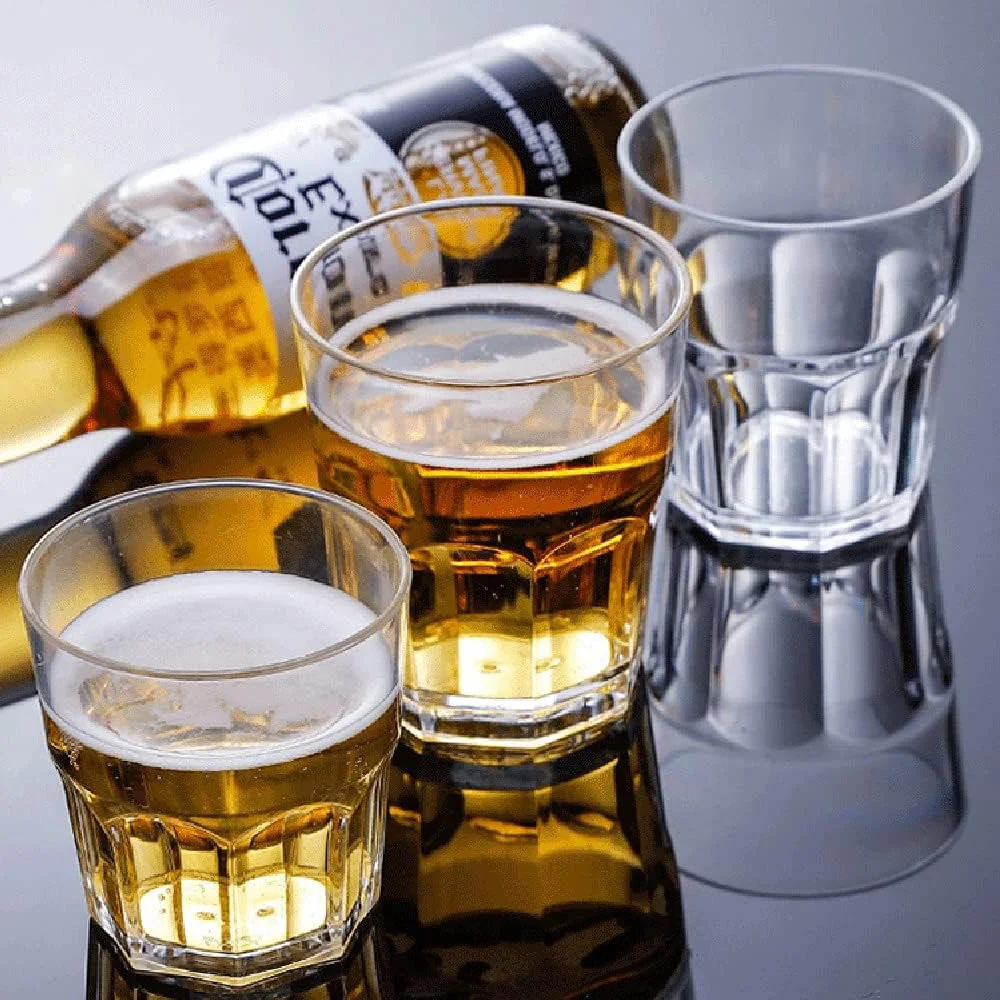 Wholesale Logo Custom Unbreakable Beer Glass Cup Short Gibraltar 4 oz Shot Glasses Whiskey Glass for Bar