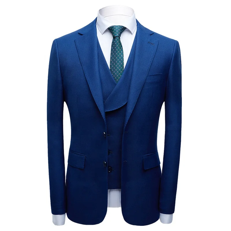 groom tuxedos men tweed wool suit